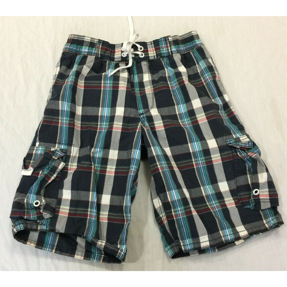 OLD NAVY MENS SWIM CARGO COTTON SHORTS SIZE S